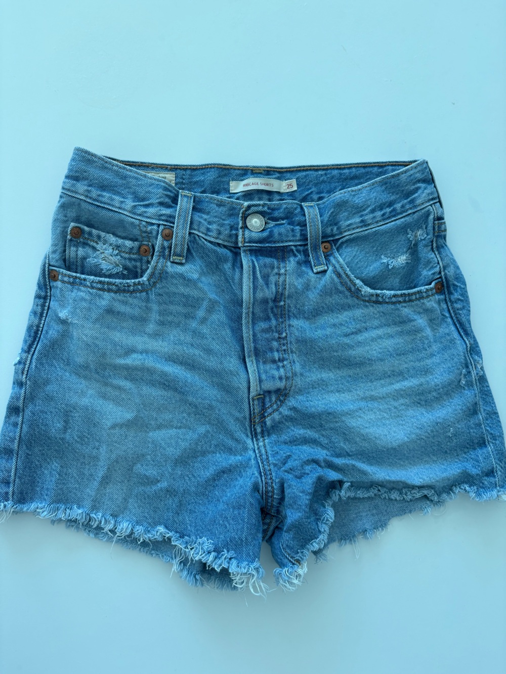 Levi's Light Blue Denim Jean Shorts